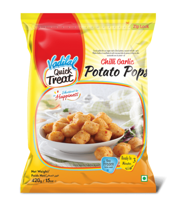 Vadilal frozen treats potato Pops
