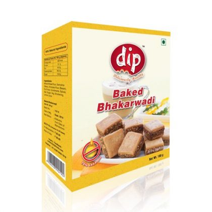 DIP-baked bhakarwadi