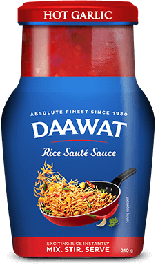 Daawat Saute Sauce Label Hot Garlic front 210g_C2C-01